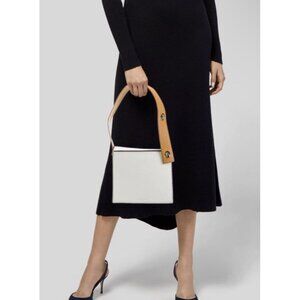 Danse Lente Bag Shoulder Strap Cream Off White Tan Brown Zoe Leather bag